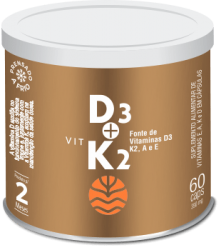 Vitamina D3 + Vitamina K2 Capsulas de 2.000 UI